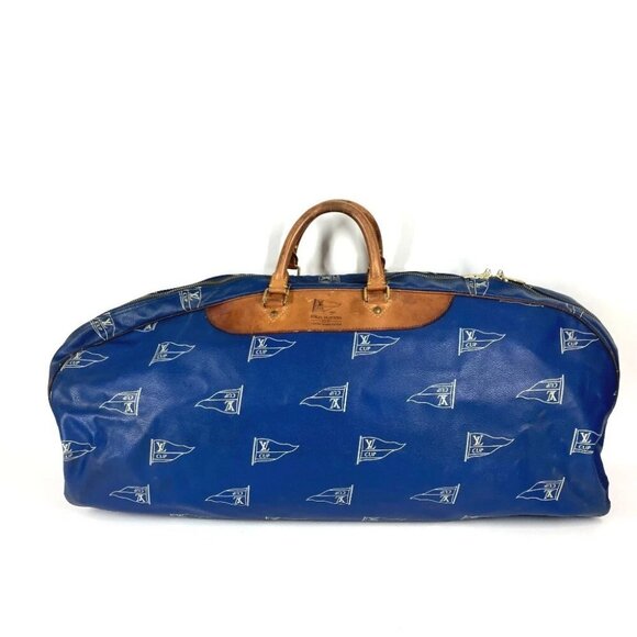 LOUIS VUITTON LVCUP Louis Vuitton Cup Travel Bag Duffle Bag PVC / Leather blue - Picture 1 of 15